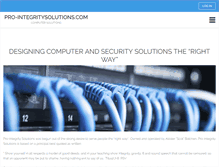 Tablet Screenshot of pro-integritysolutions.com